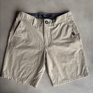 Rip Curl Tan Flat Front Shorts Versatile Summer Essential